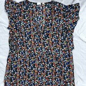GAP Floral Blouse - Blue and Multicolor